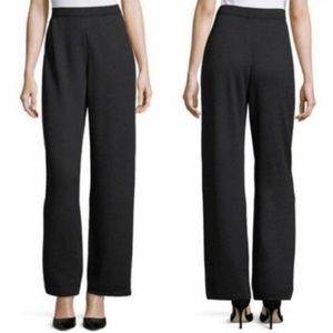 St. John Collection Black Santana Knit Pull-On Bootleg Ankle length Pant Size 12